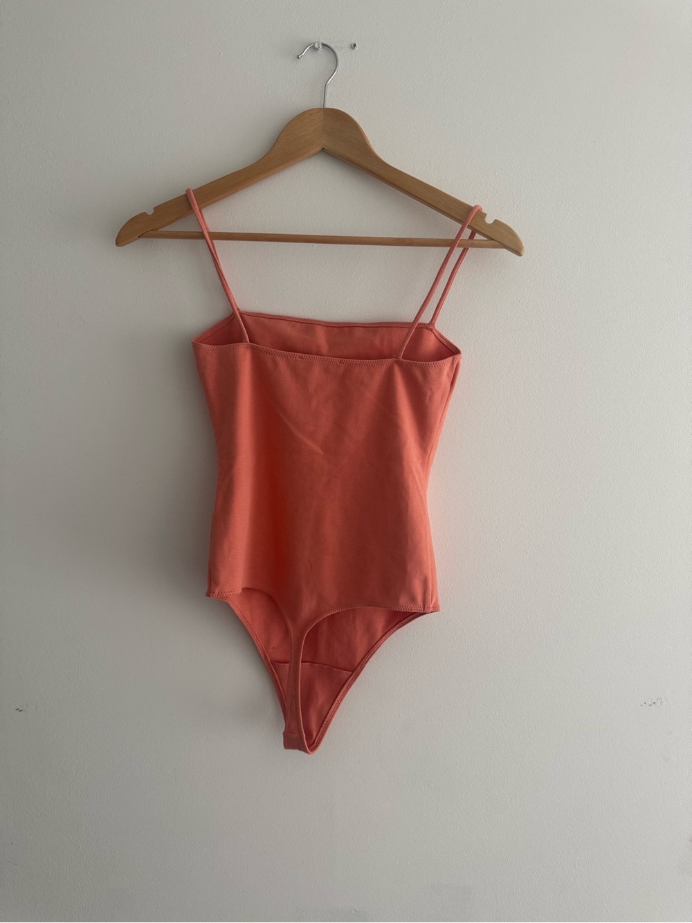Aritzia Wilfred free rust Spaghetti-Strap One Piece bodysuit size S - Picture 6 of 7